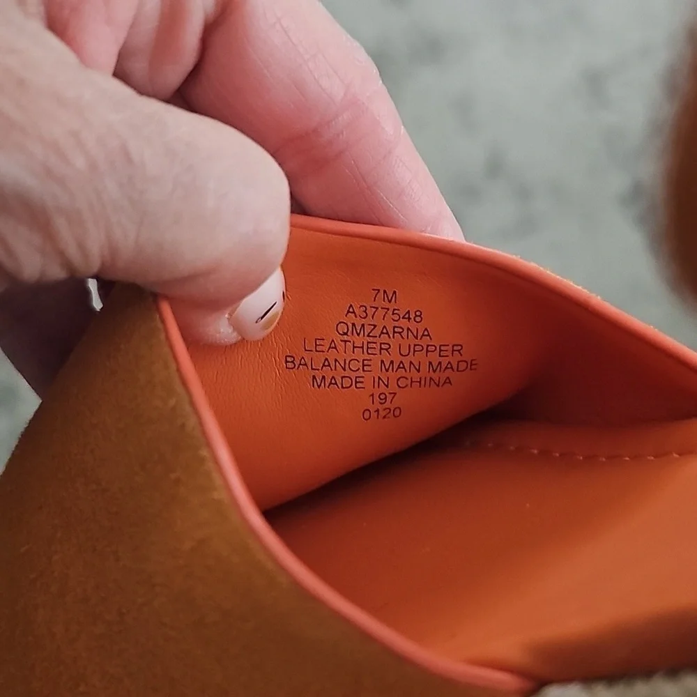 Marc Fisher Orange Wedge Sandals